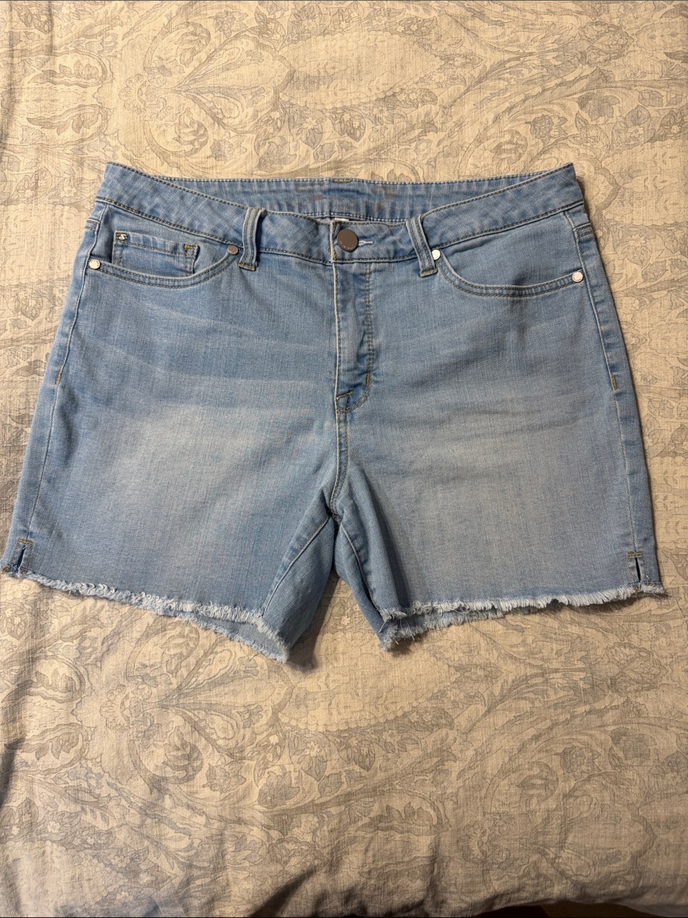 Seven7 Light Blue Denim Cutoff Shorts